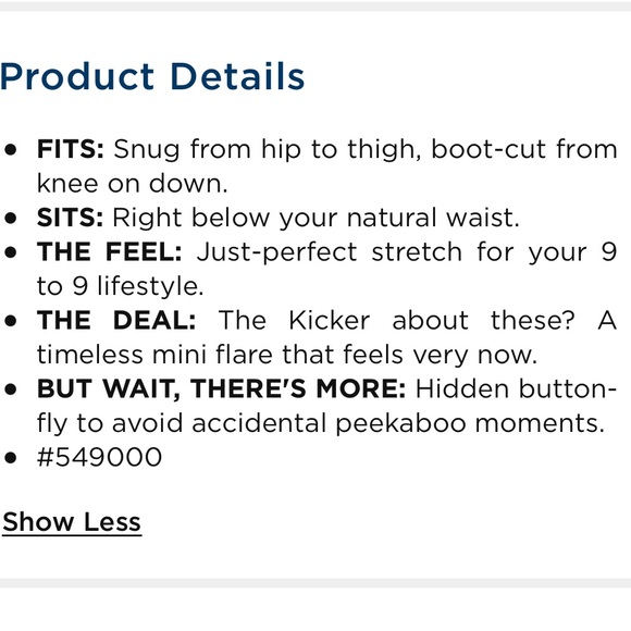 NWT Extra High-Waisted Button-Fly Kicker Boot-Cut Side-Slit Jeans for Women - Picture 6 of 6